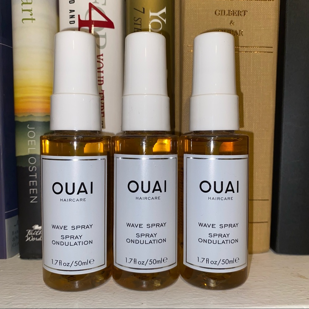 OUAI Pack of 3 - Travel Size Wave Spray 1.7oz (Brand New)